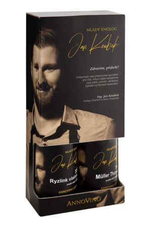 Mladý enolog Jan Koubek karton na 2 wina
